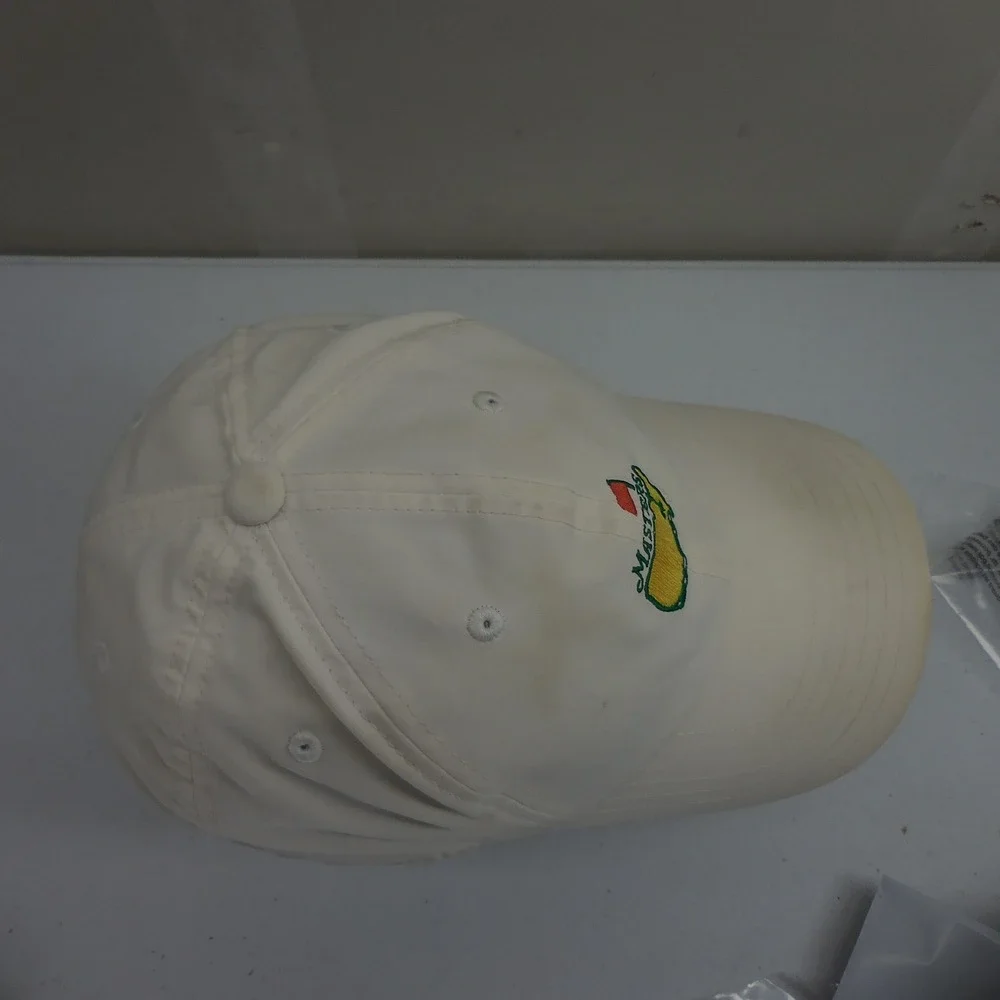Masters Tournament Golf Hat American Needle White Snapback Performance Cap Logo